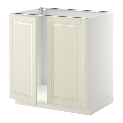 METOD base cabinet for sink + 2 doors