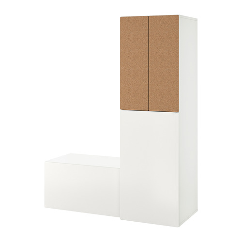 SMÅSTAD, wardrobe with pull-out unit