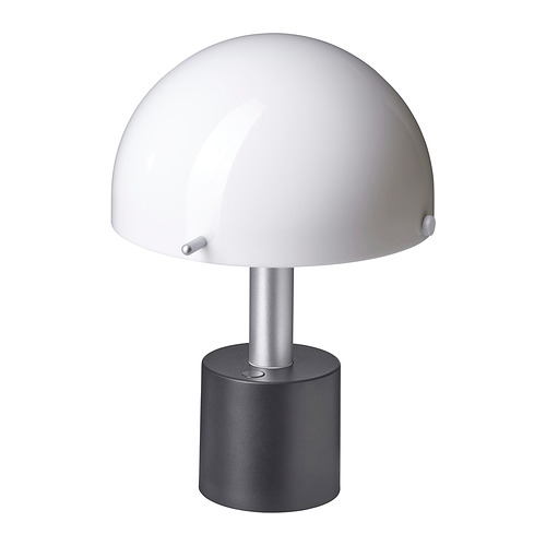 LED ferðaljós, gengur f/rafhlöðum, 26 cm, hvítt/svart