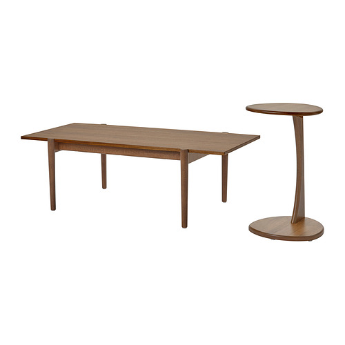 UGGLERUM, coffee table/side table, set of 2