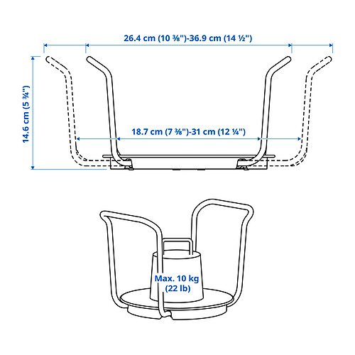 UPPDATERA plate holder