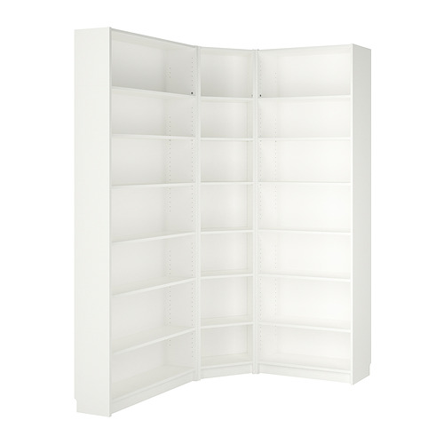 BILLY, bookcase corner comb w ext units