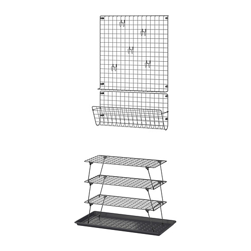 GREJIG/BAGGMUCK, hallway furniture, set of 6