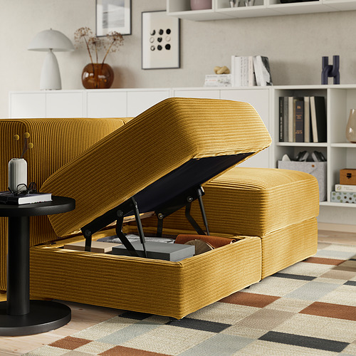 JÄTTEBO, sætiseining með hirslu