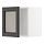 METOD, wall cabinet with glass door
