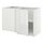 METOD, corner base cabinet with shelf