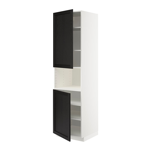 METOD high cab f micro w 2 doors/shelves