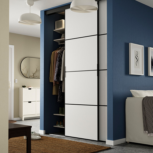 SKYTTA/MEHAMN, sliding door combination