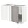 METOD, corner base cabinet with shelf