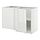 METOD, corner base cabinet with shelf