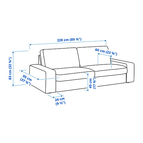 KIVIK 3-seat sofa