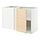 METOD, corner base cabinet with shelf