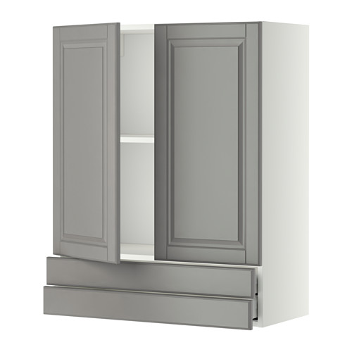 METOD/MAXIMERA wall cabinet w 2 doors/2 drawers