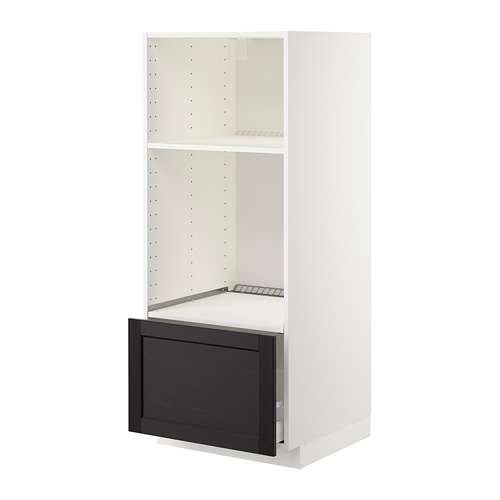 METOD/MAXIMERA high cab for oven/micro w drawer