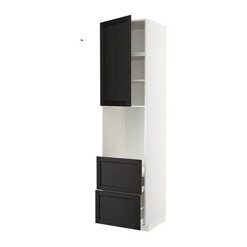 METOD/MAXIMERA high cabinet f oven+door/2 drawers
