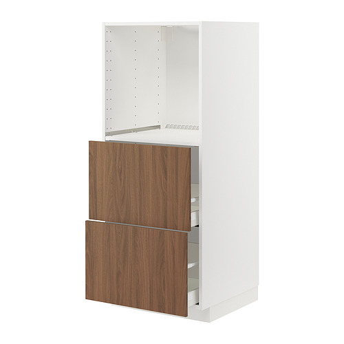 METOD/MAXIMERA high cabinet w 2 drawers for oven