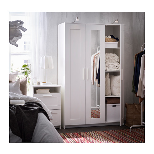 BRIMNES, wardrobe with 3 doors