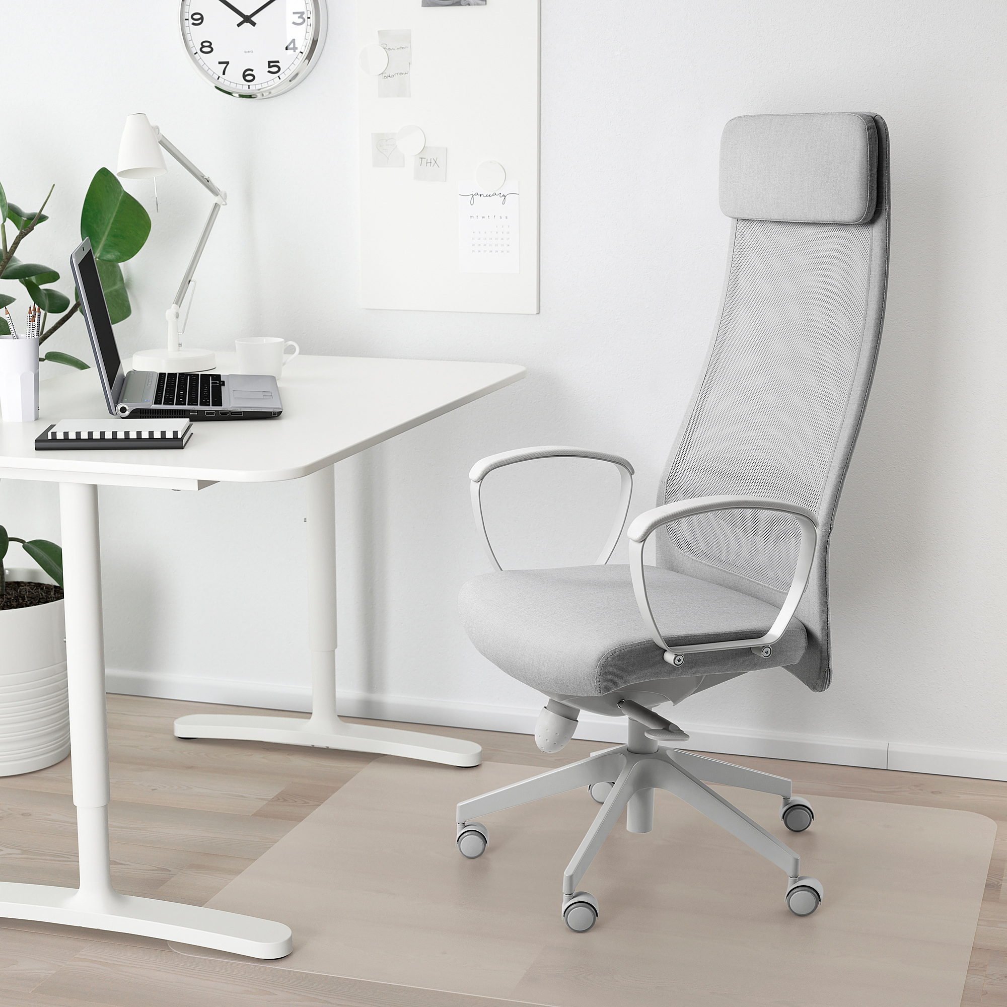 MARKUS office chair, Vissle light gray - IKEA
