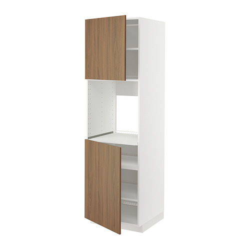 METOD high cab f oven w 2 doors/shelves