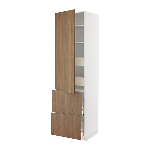 METOD/MAXIMERA hi cab w shlvs/4 drawers/dr/2 frnts