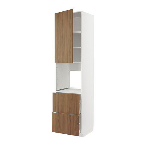 METOD/MAXIMERA high cabinet f oven+door/2 drawers