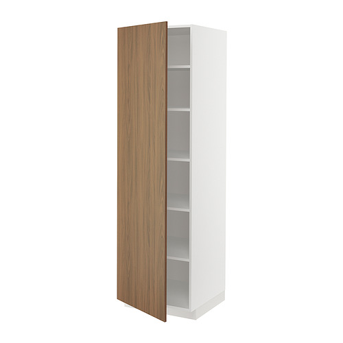 METOD high cabinet with shelves
