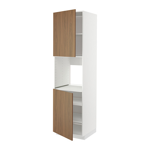 METOD high cab f oven w 2 doors/shelves