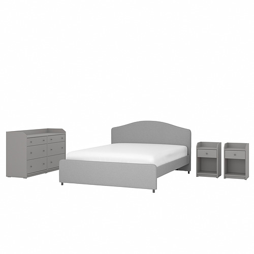 HAUGA, bedroom furniture, set of 4