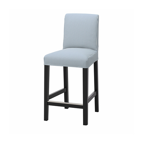 BERGMUND, bar stool with backrest