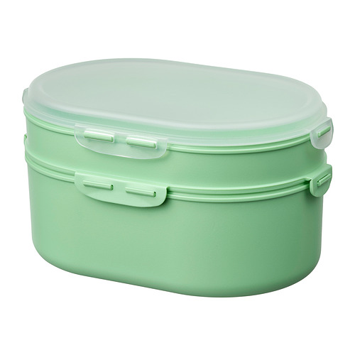 UTBJUDA stackable lunch box for dry food