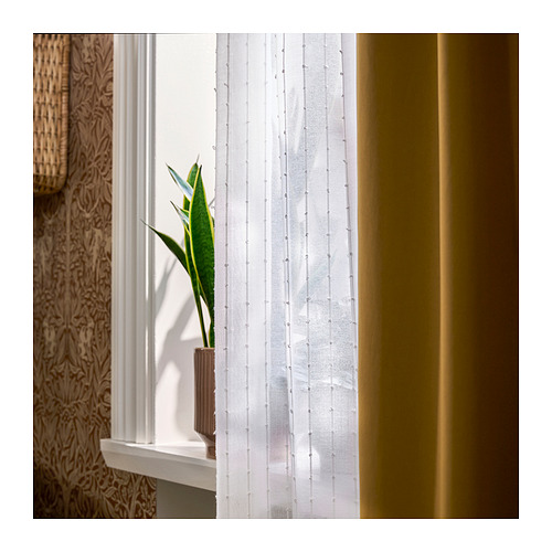 MATILDA, gardínur, þunnar, 2 í pakka