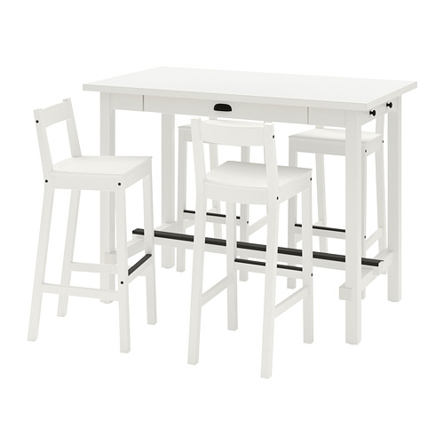 NORDVIKEN/NORDVIKEN, bar table and 4 bar stools