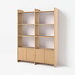 LÅDMAKARE storage combination w sliding doors