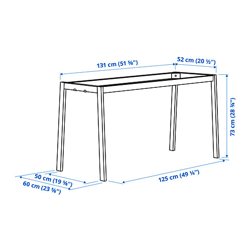 MITTZON underframe for conference table