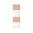 White stained oak effect/white