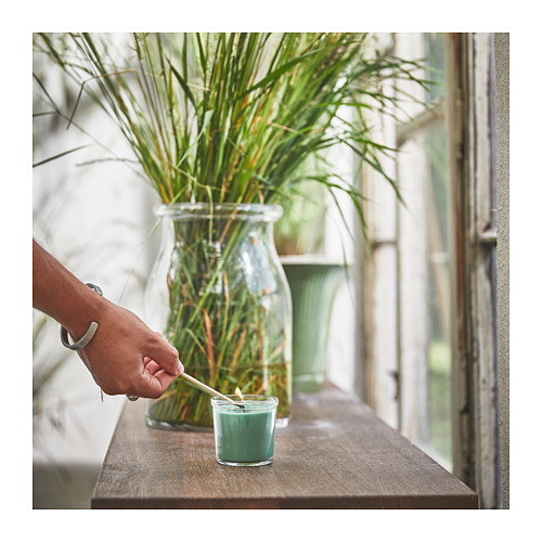 HEDERSAM, scented candle in glass