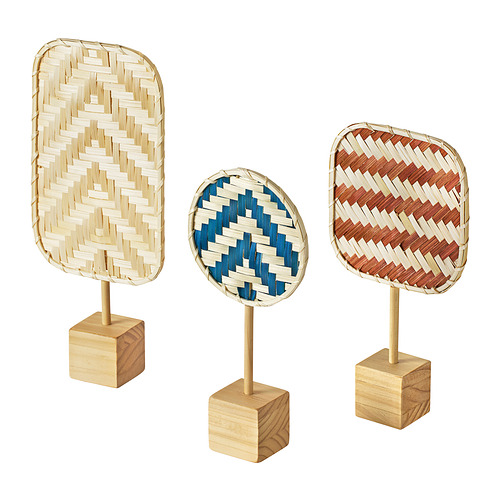 KALKKÄRR, decoration set of 3