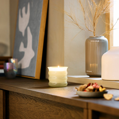 JUVELTRAST, scented candle in glass