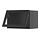 METOD, wall cab horizontal w glass door