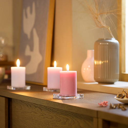 LOTSFÅGEL, scented pillar candle