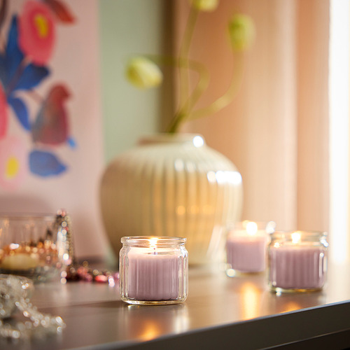 HÖKGÖK, scented candle in glass