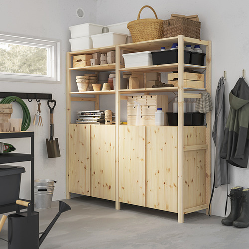 IVAR, 2 sections/shelves/cabinet