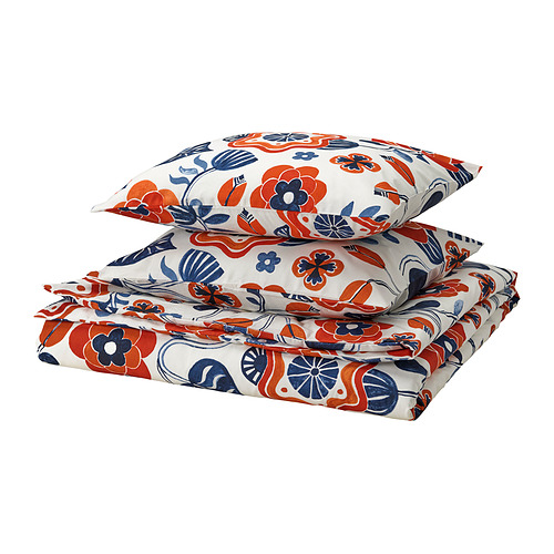 KANONVISKA, duvet cover and 2 pillowcases