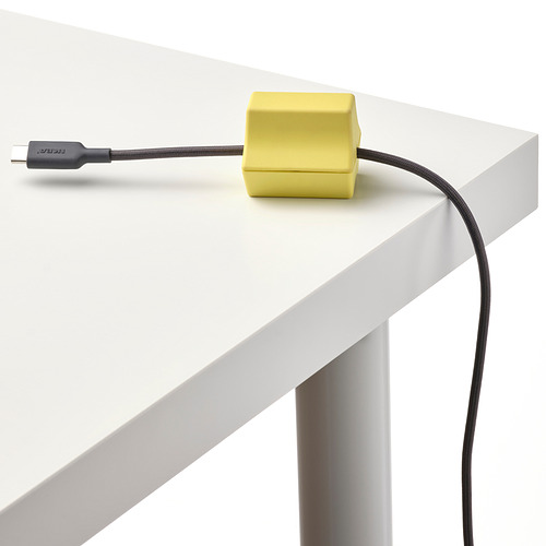 HAVSKÅL, snúruhaldari fyrir USB, 2 í pakka