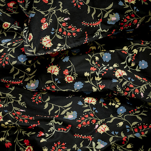 BRUDKRUSBÄR, duvet cover and 2 pillowcases