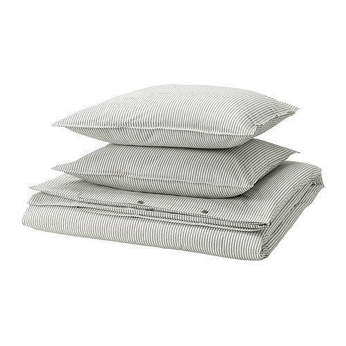 SOLFIBBLA duvet cover and 2 pillowcases