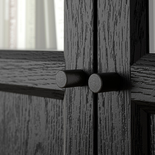 OXBERG, glerhurð með þili