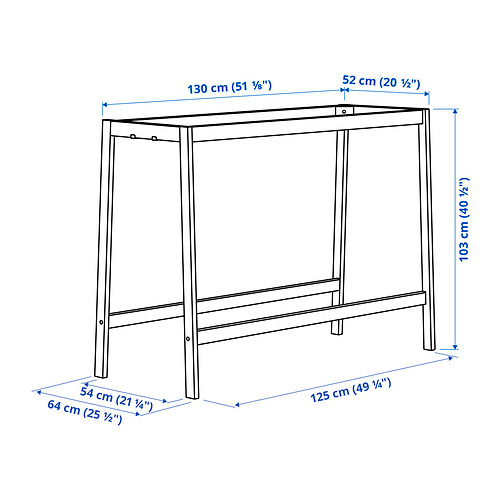 MITTZON underframe for conference table