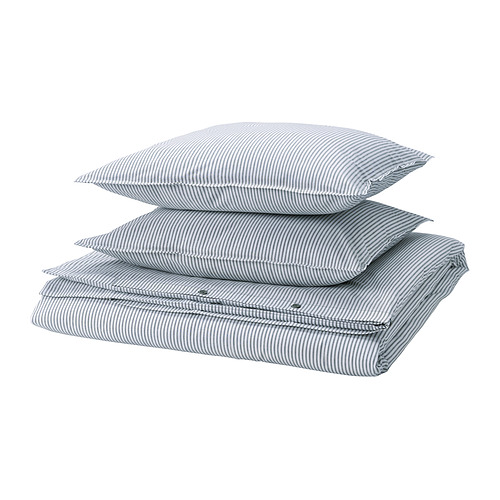 SOLFIBBLA duvet cover and 2 pillowcases
