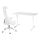 BEKANT/MATCHSPEL, desk and chair